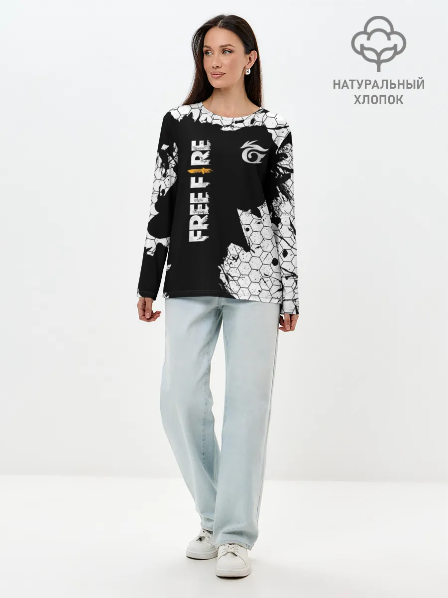 Лонгслив женский. Хлопок / GARENA FREE FIRE