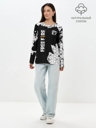 Лонгслив женский. Хлопок / GARENA FREE FIRE