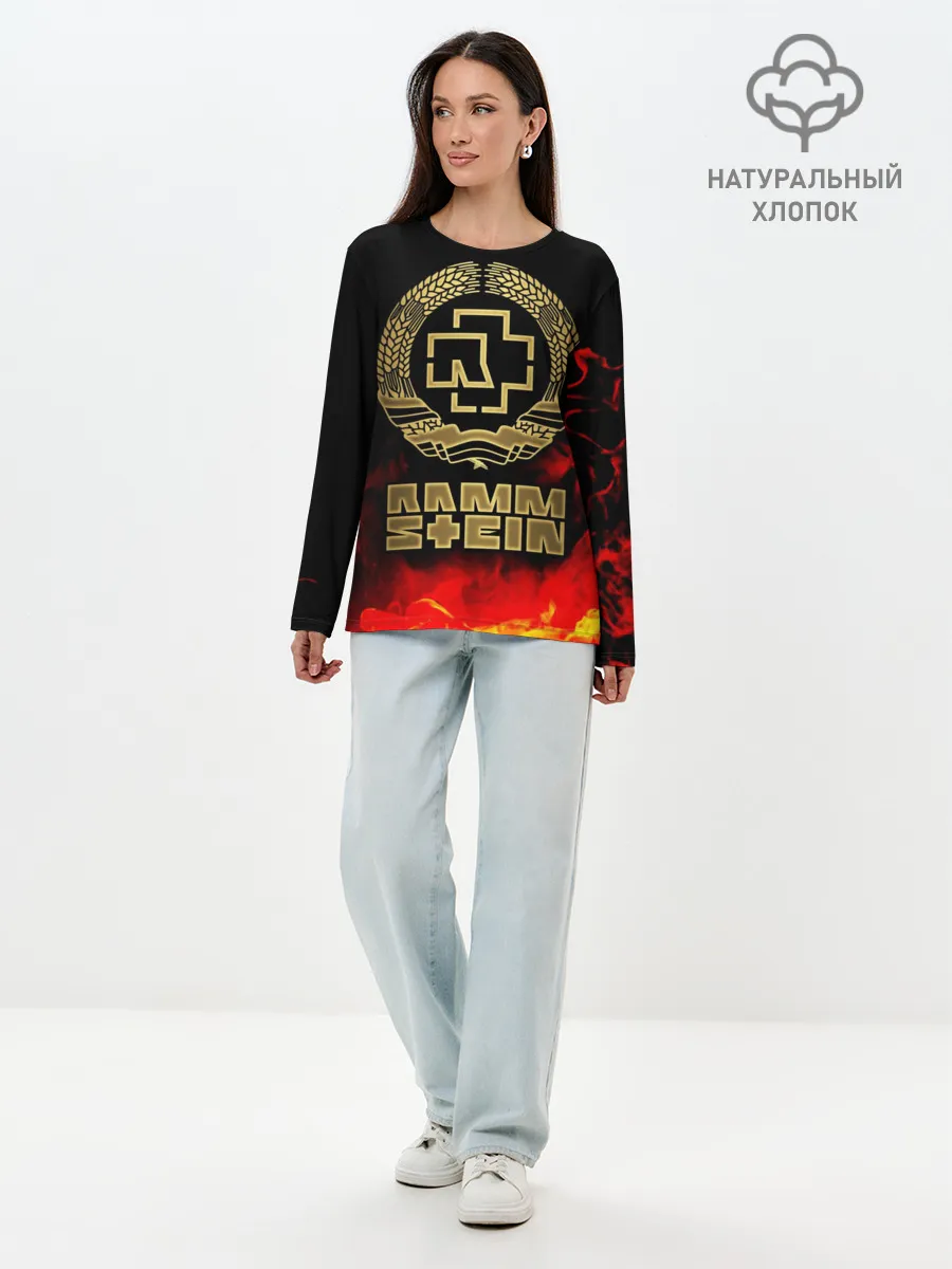 Лонгслив женский. Хлопок / Rammstein
