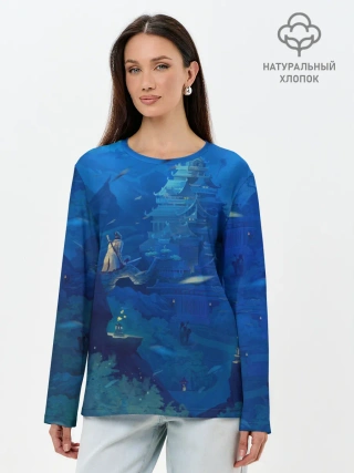 Лонгслив женский. Хлопок / Sekiro