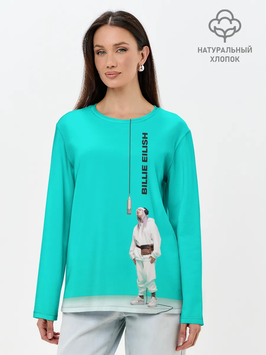 Лонгслив женский. Хлопок / Billie Eilish