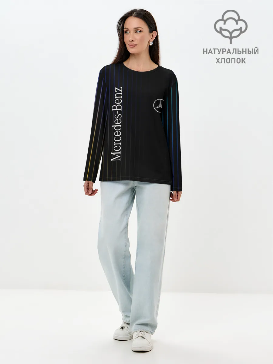 Лонгслив женский. Хлопок / Mercedes