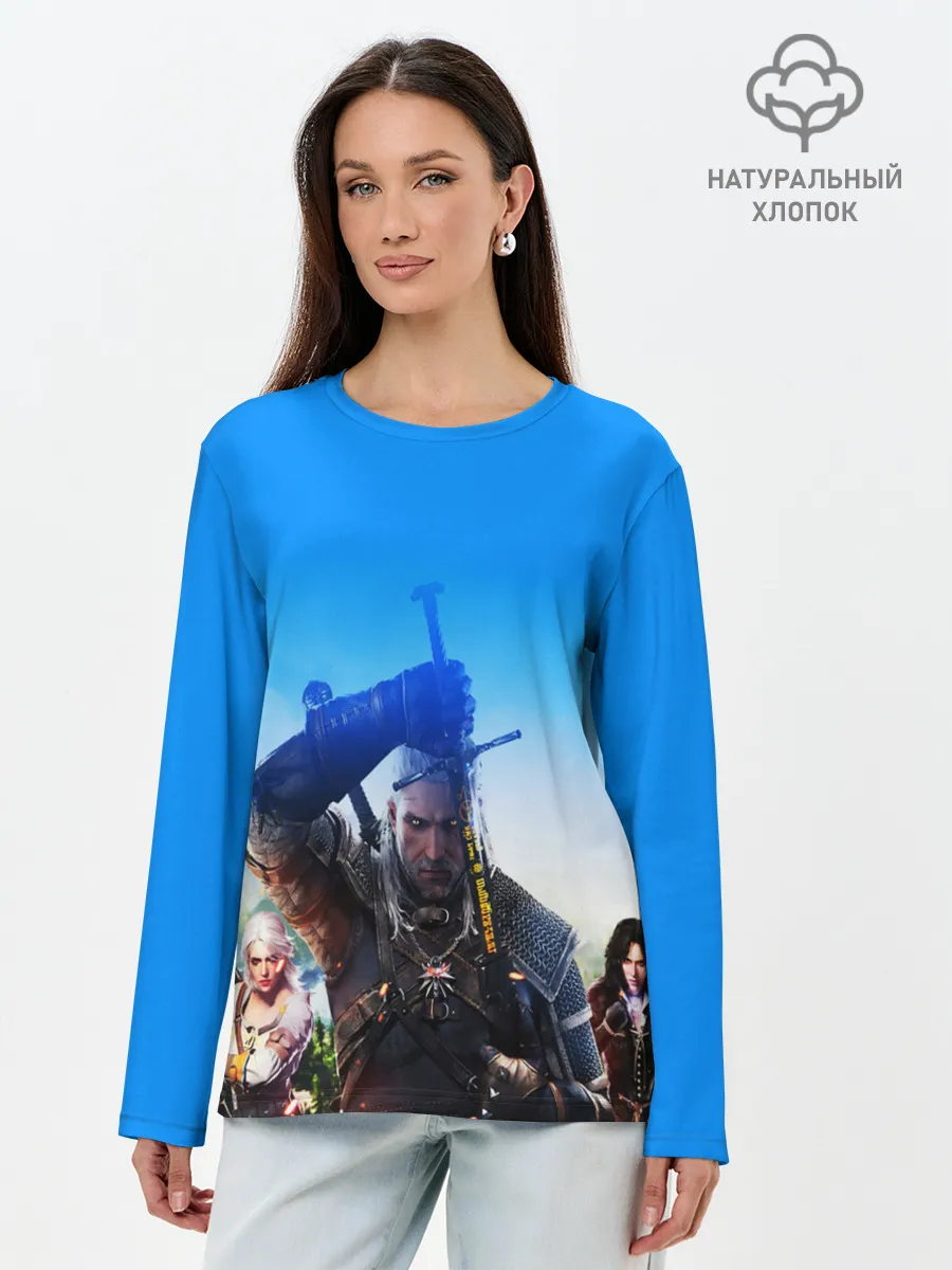 Лонгслив женский. Хлопок / ВЕДЬМАК 3