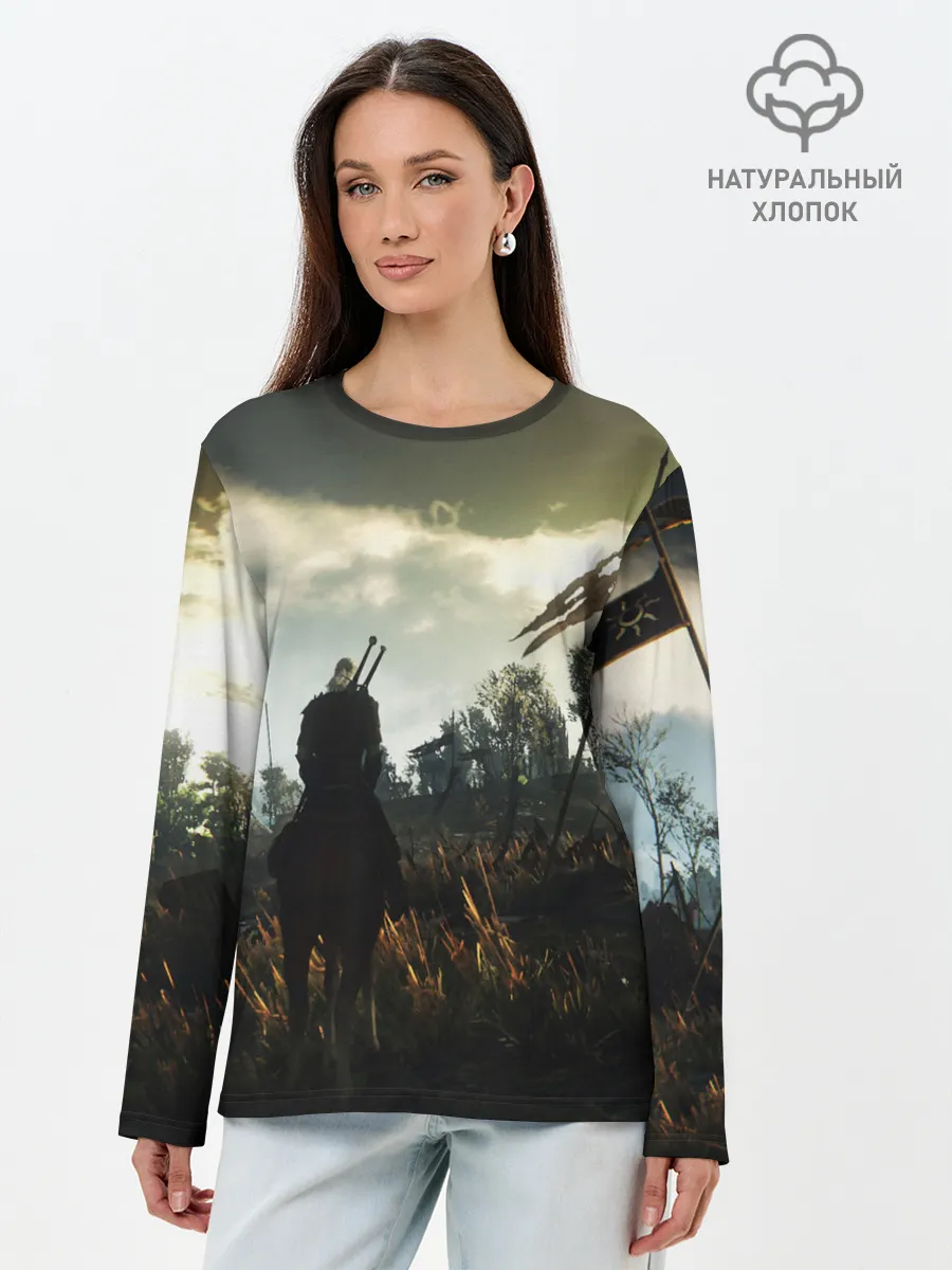 Лонгслив женский. Хлопок / THE WITCHER 3