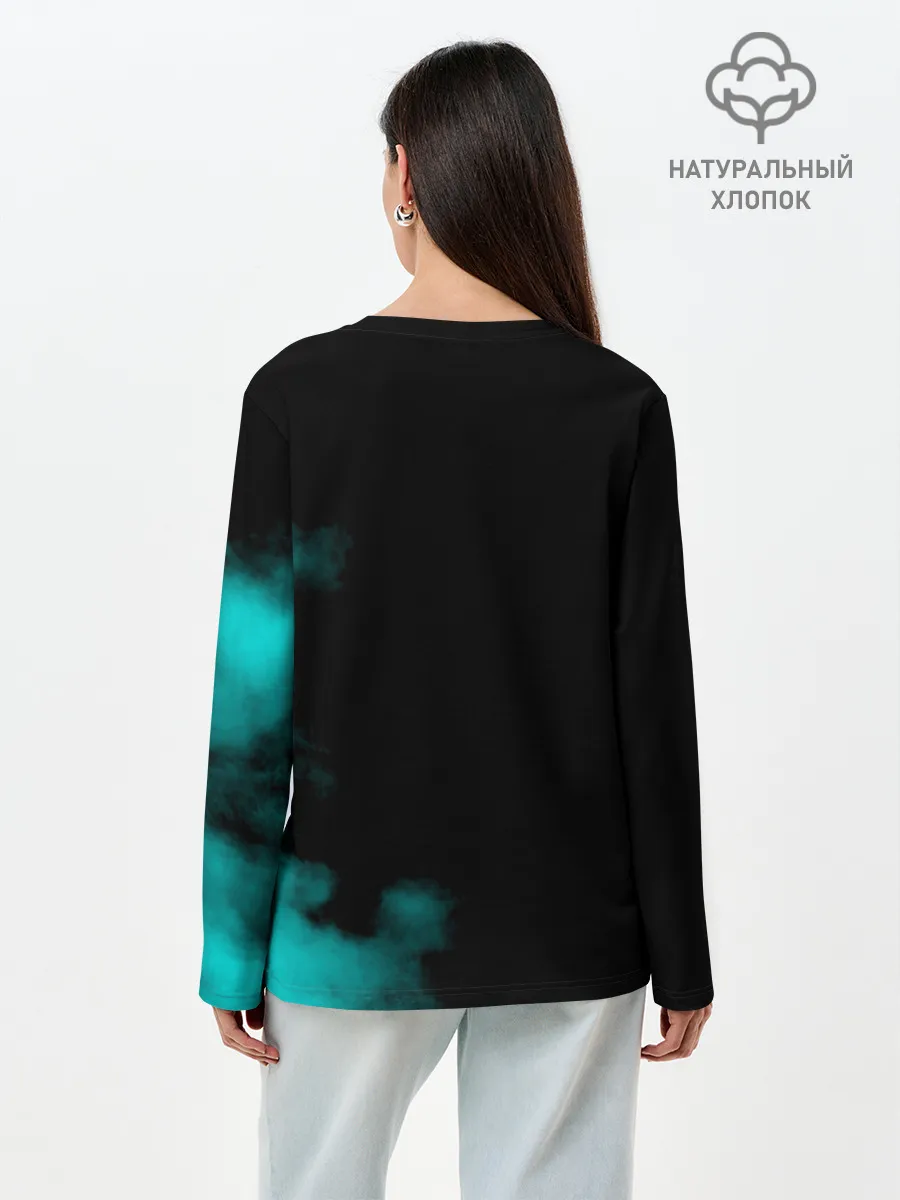 Лонгслив женский. Хлопок / Сектор Газа