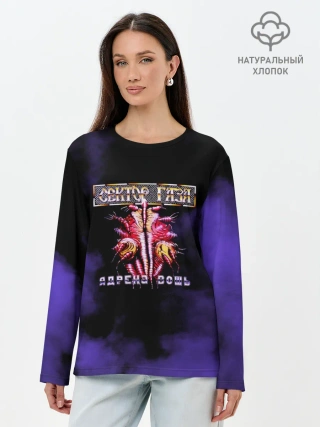 Лонгслив женский. Хлопок / Сектор Газа