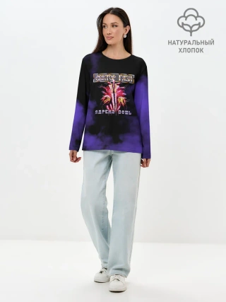 Лонгслив женский. Хлопок / Сектор Газа