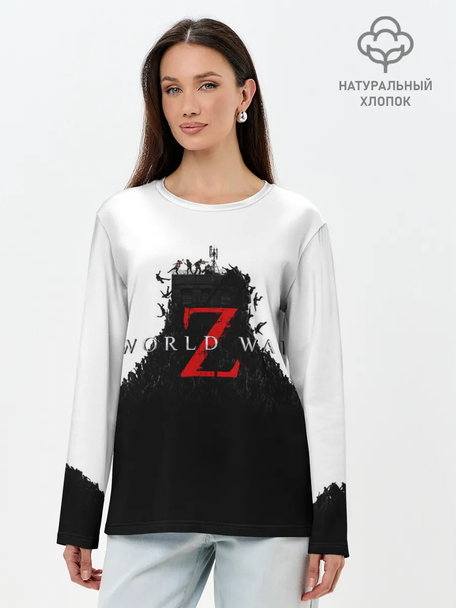 Лонгслив женский. Хлопок / WORLD WAR Z