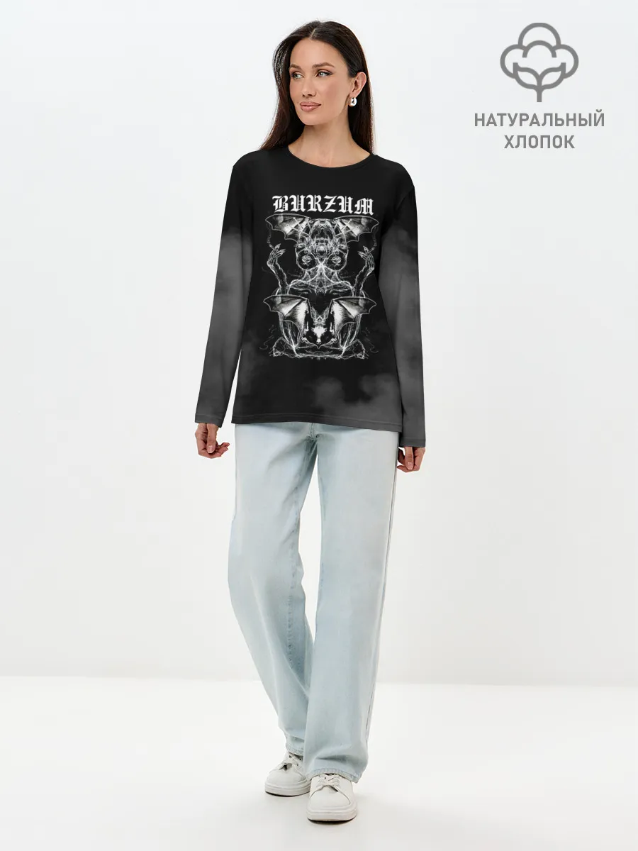 Лонгслив женский. Хлопок / Burzum