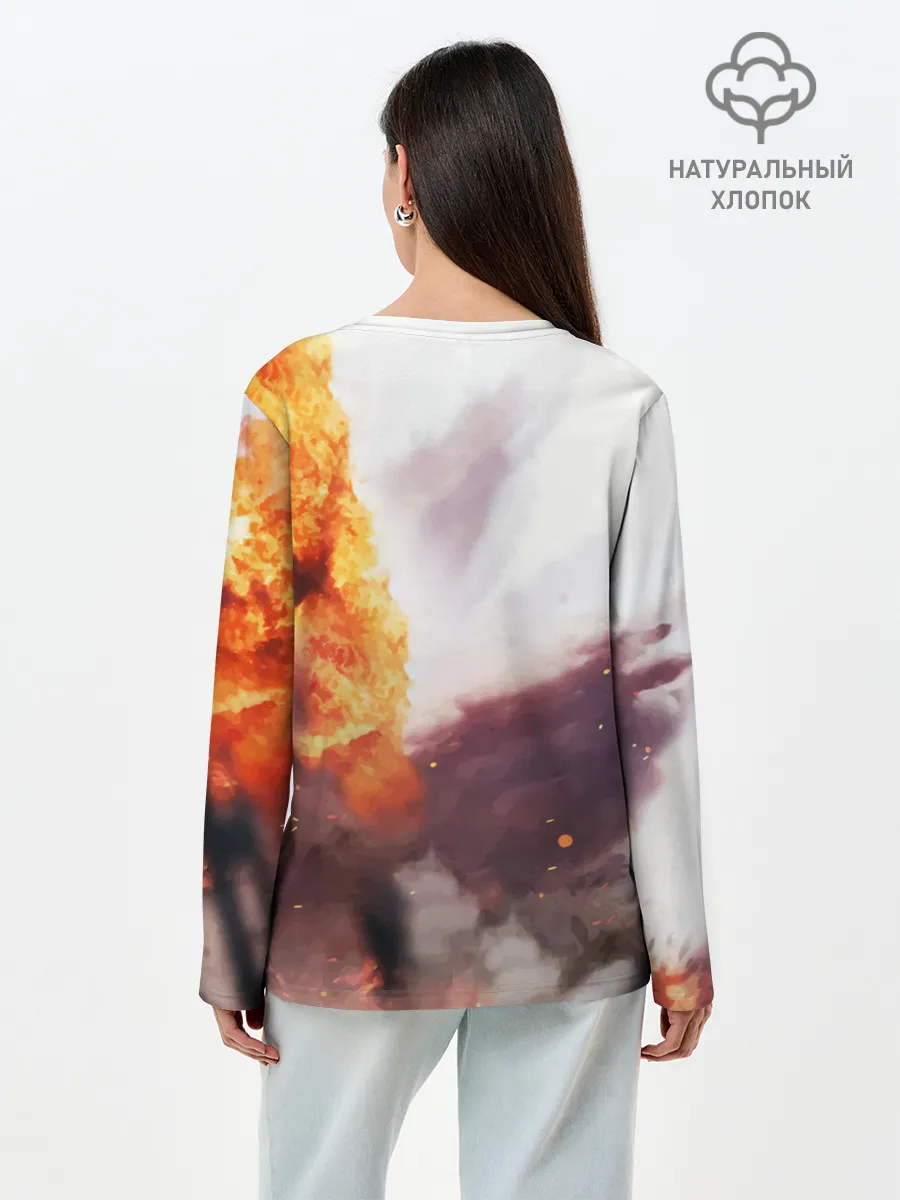 Лонгслив женский. Хлопок / FREE FIRE