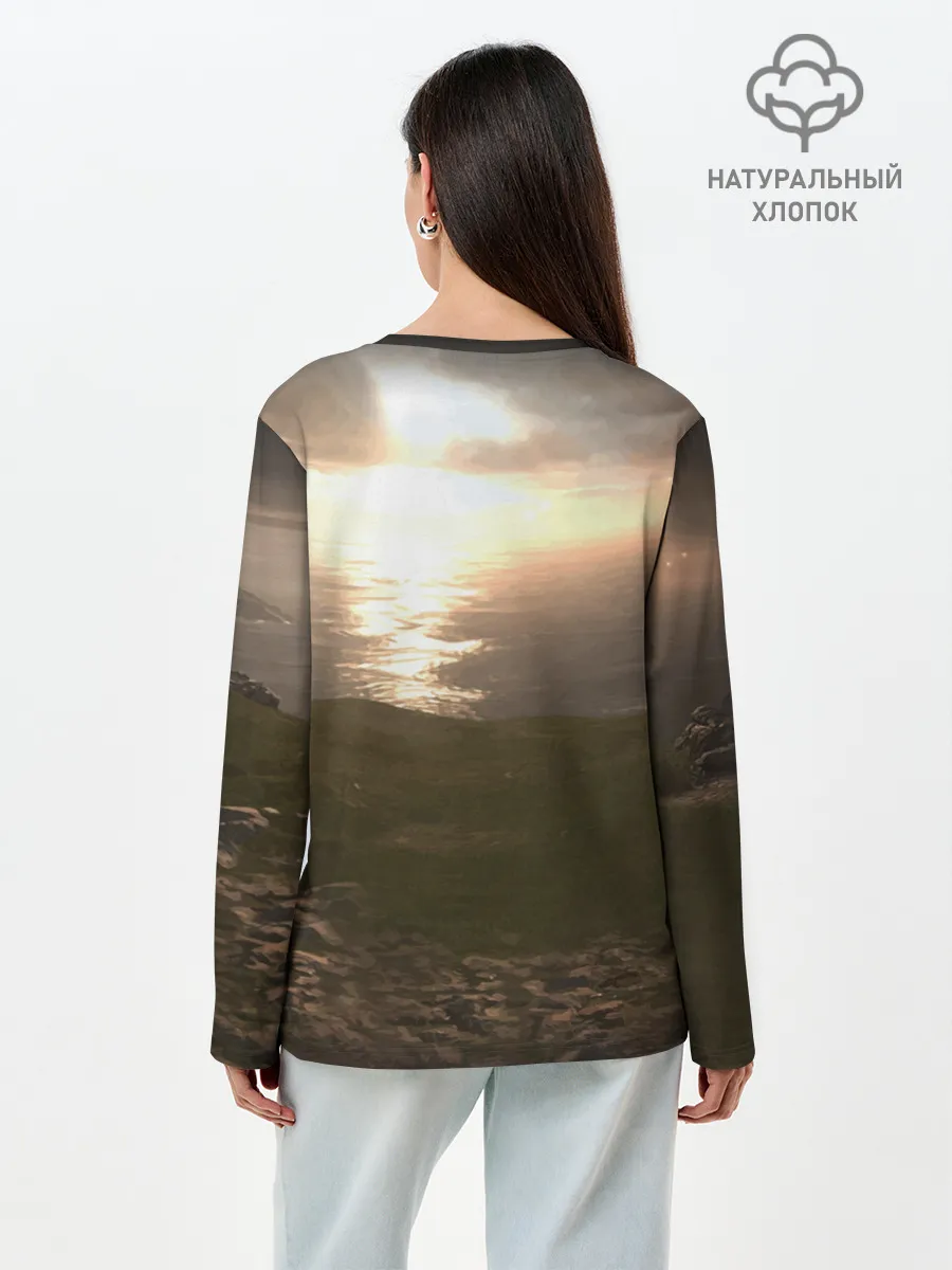 Лонгслив женский. Хлопок / FREE FIRE - Caroline