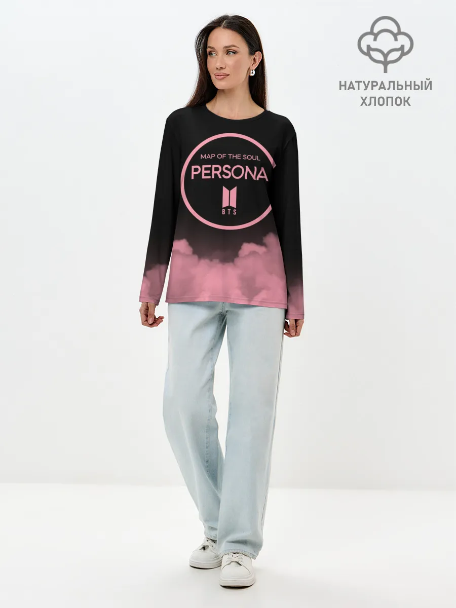 Лонгслив женский. Хлопок / BTS
