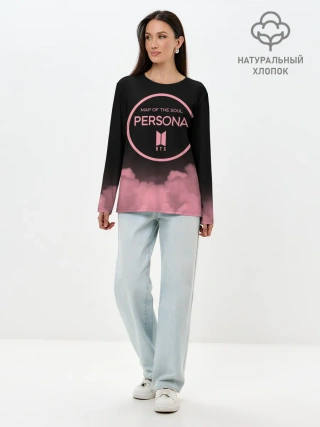 Лонгслив женский. Хлопок / BTS