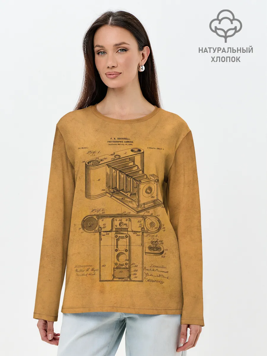 Лонгслив женский. Хлопок / Photographic Camera Patent