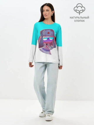 Лонгслив женский. Хлопок / CountryHumans - Россия