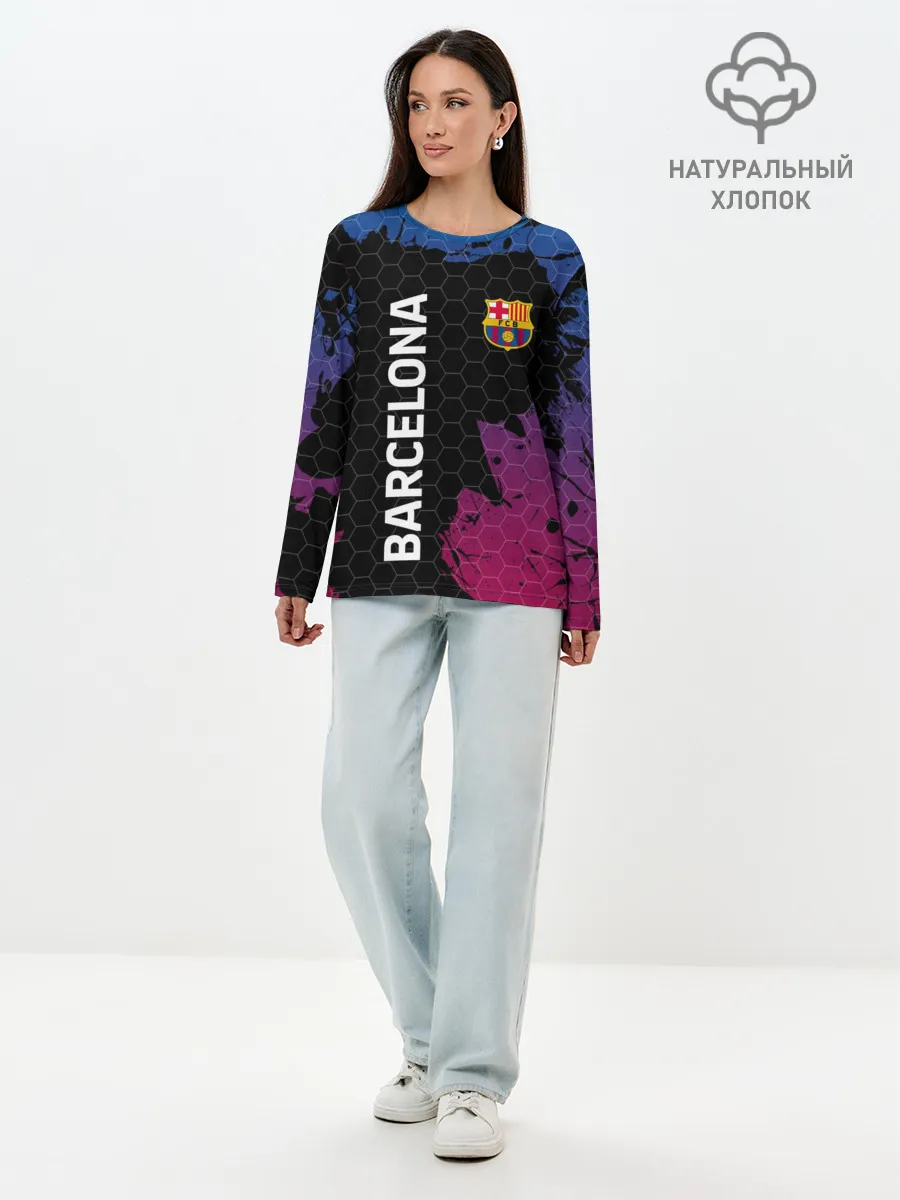 Лонгслив женский. Хлопок / BARCELONA
