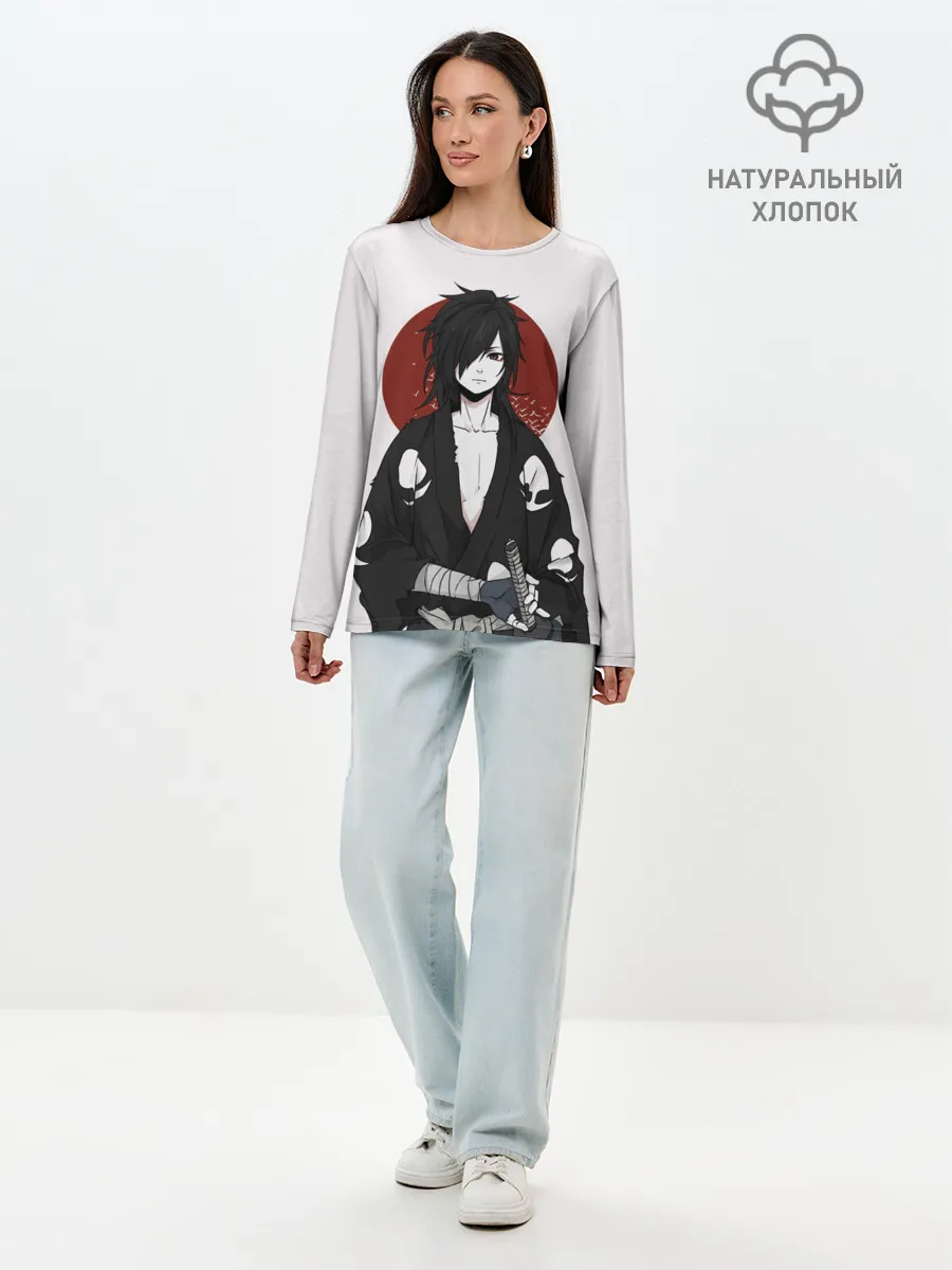 Лонгслив женский. Хлопок / Дороро и Хяккимару