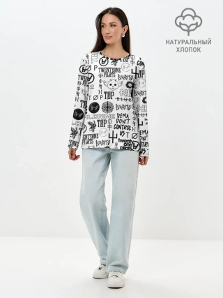 Лонгслив женский. Хлопок / TWENTY ONE PILOTS