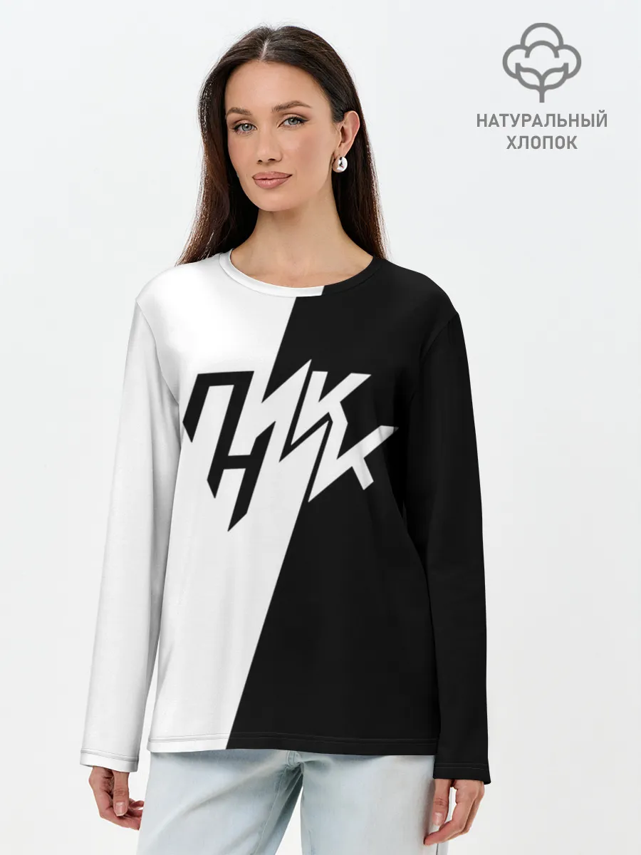 Лонгслив женский. Хлопок / Пикник