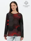 Лонгслив женский. Хлопок / 3D плиты