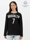 Лонгслив женский. Хлопок / Кевин Дюрант Бруклин 7
