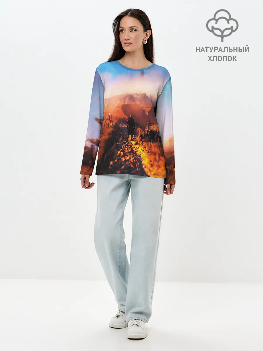 Лонгслив женский. Хлопок / ВЕДЬМАК