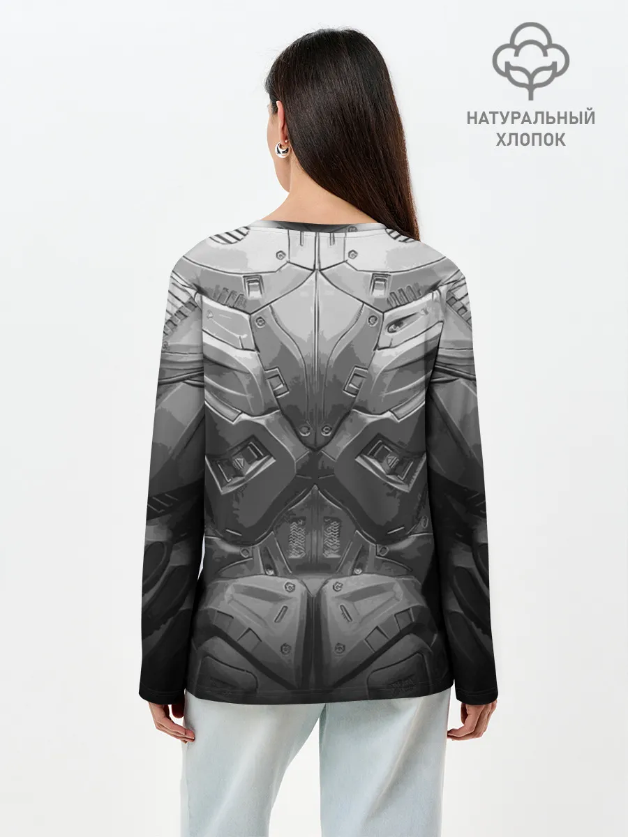 Лонгслив женский. Хлопок / Crysis Экзоскелет