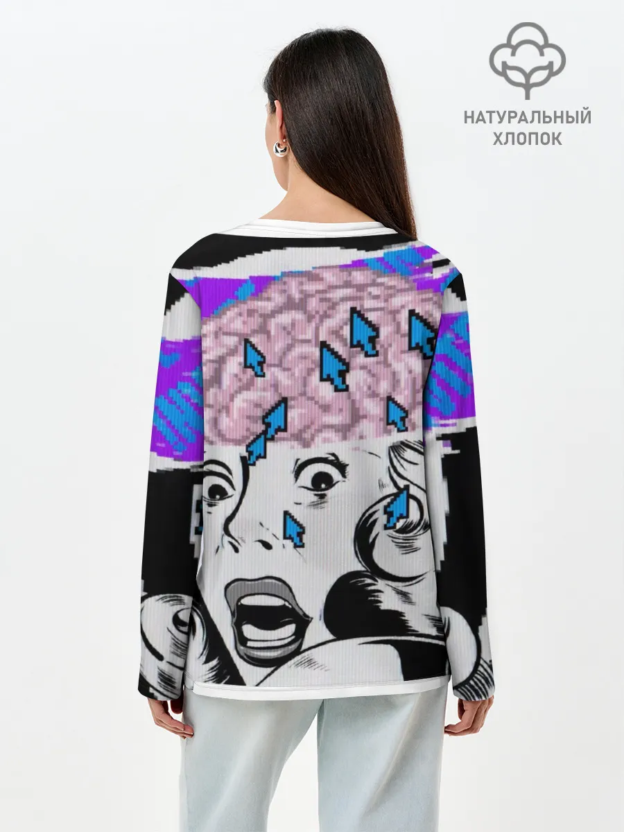 Лонгслив женский. Хлопок / DedSec
