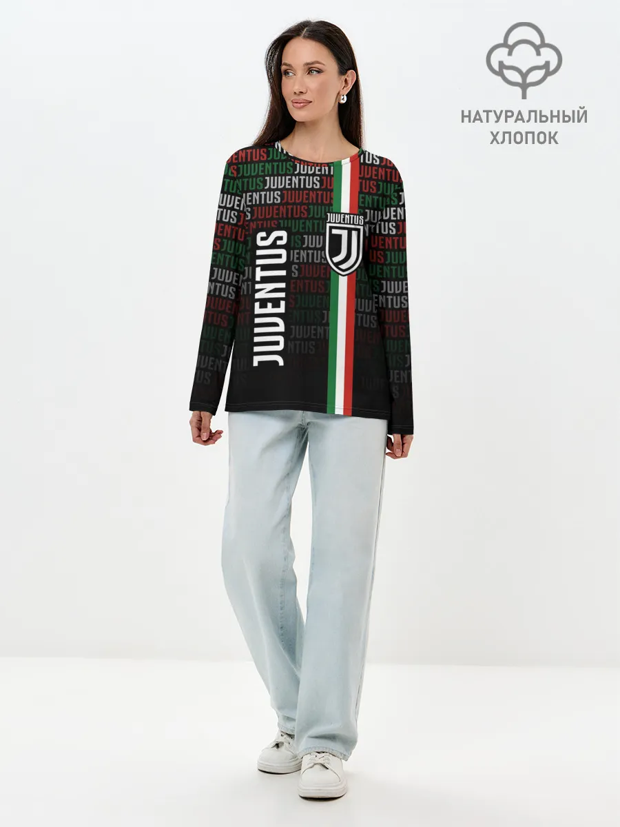 Лонгслив женский. Хлопок / JUVENTUS