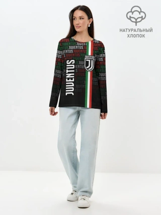 Лонгслив женский. Хлопок / JUVENTUS