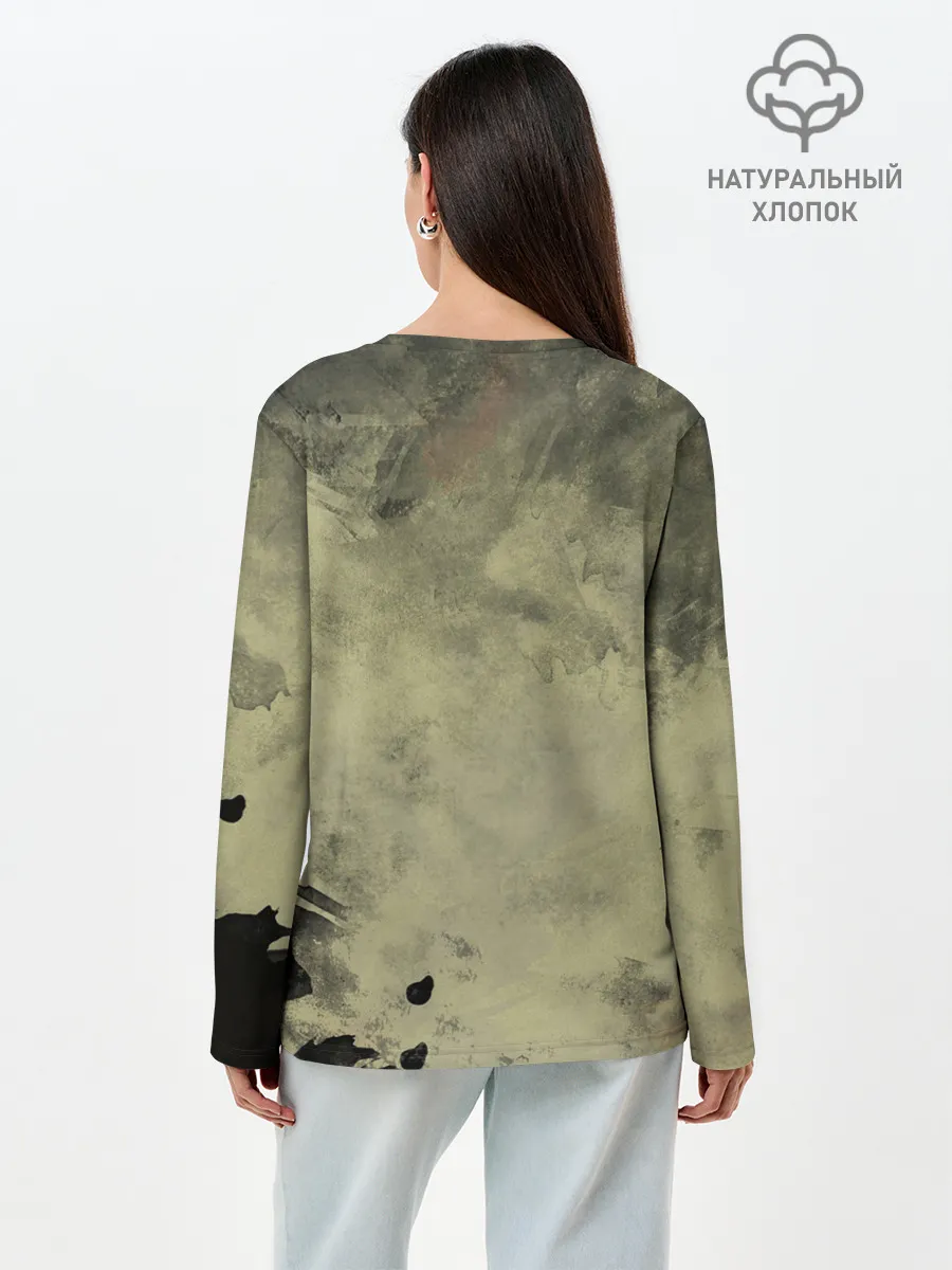 Лонгслив женский. Хлопок / Пикник