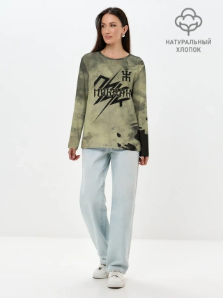 Лонгслив женский. Хлопок / Пикник