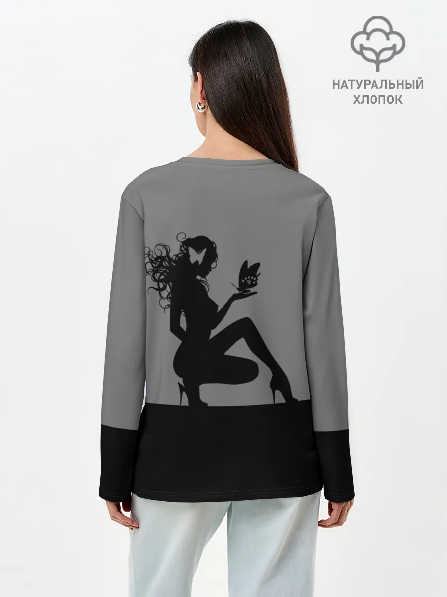 Лонгслив женский. Хлопок / Brazzers team Casting-producer