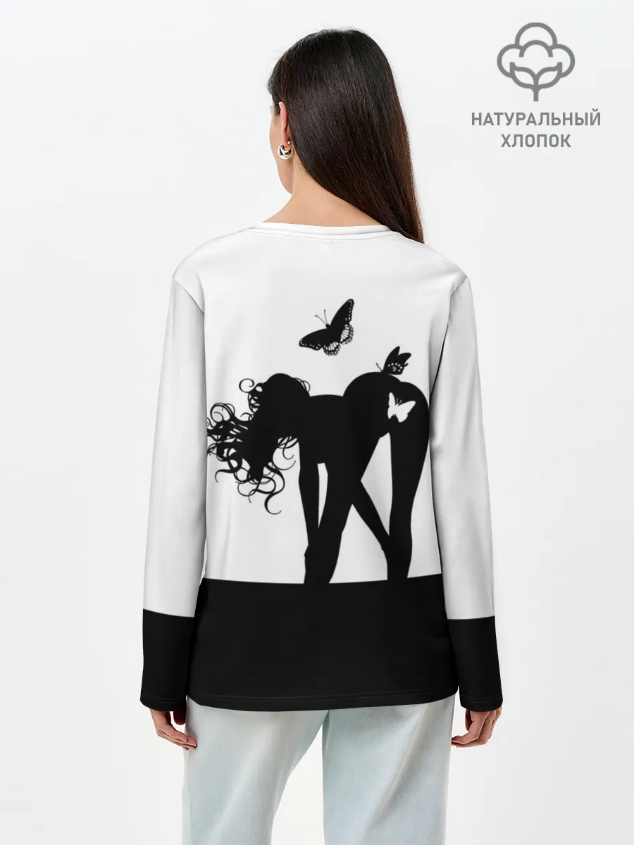 Лонгслив женский. Хлопок / Brazzers team Casting-producer