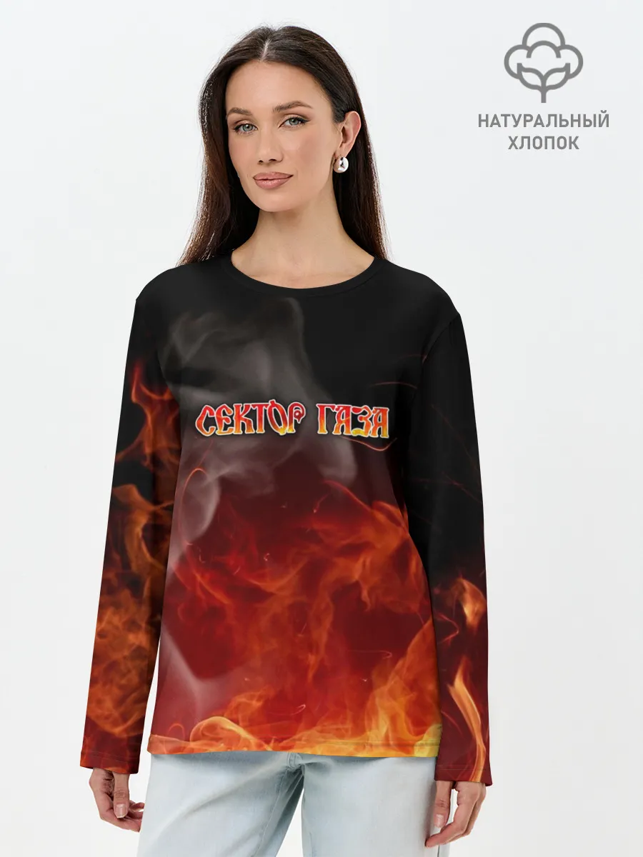 Лонгслив женский. Хлопок / СЕКТОР ГАЗА