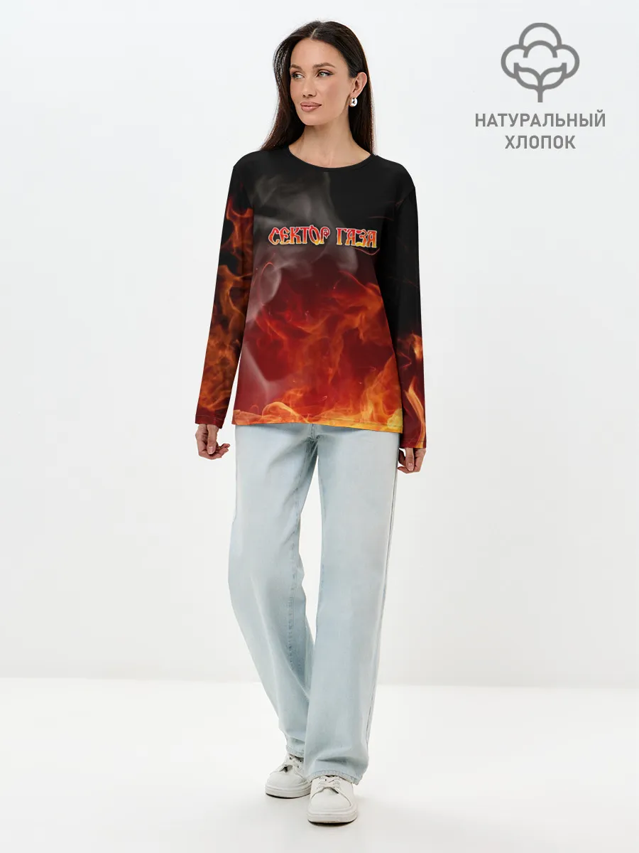 Лонгслив женский. Хлопок / СЕКТОР ГАЗА