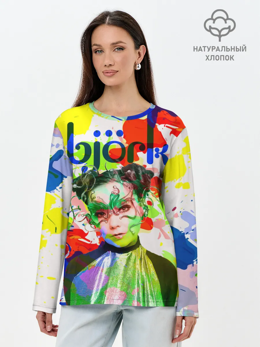 Лонгслив женский. Хлопок / Bjork