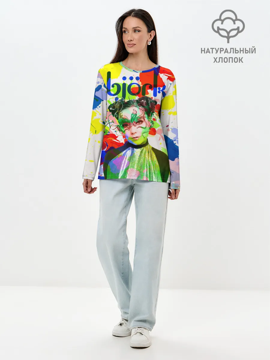Лонгслив женский. Хлопок / Bjork
