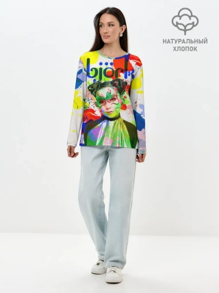 Лонгслив женский. Хлопок / Bjork