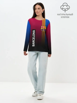 Лонгслив женский. Хлопок / BARCELONA