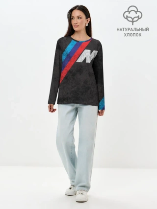 Лонгслив женский. Хлопок / BMW