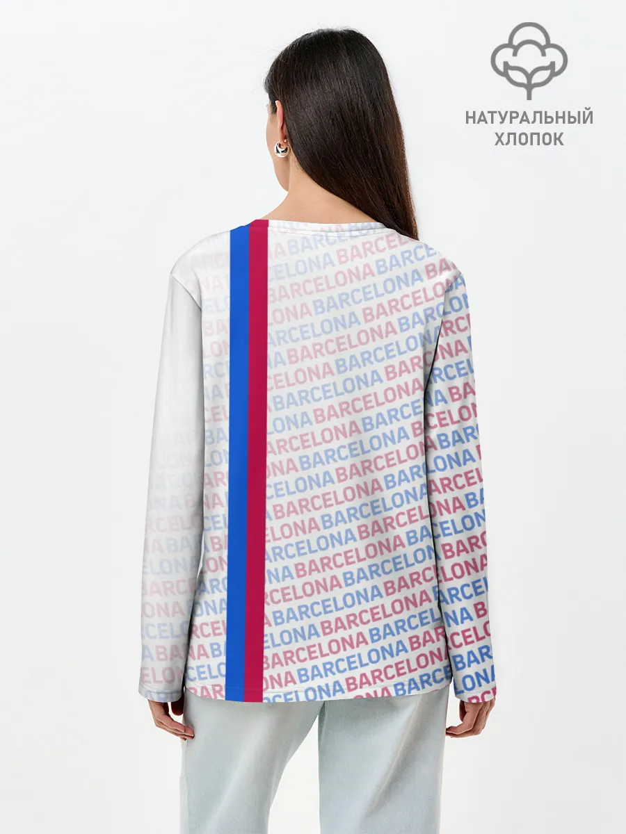 Лонгслив женский. Хлопок / BARCELONA