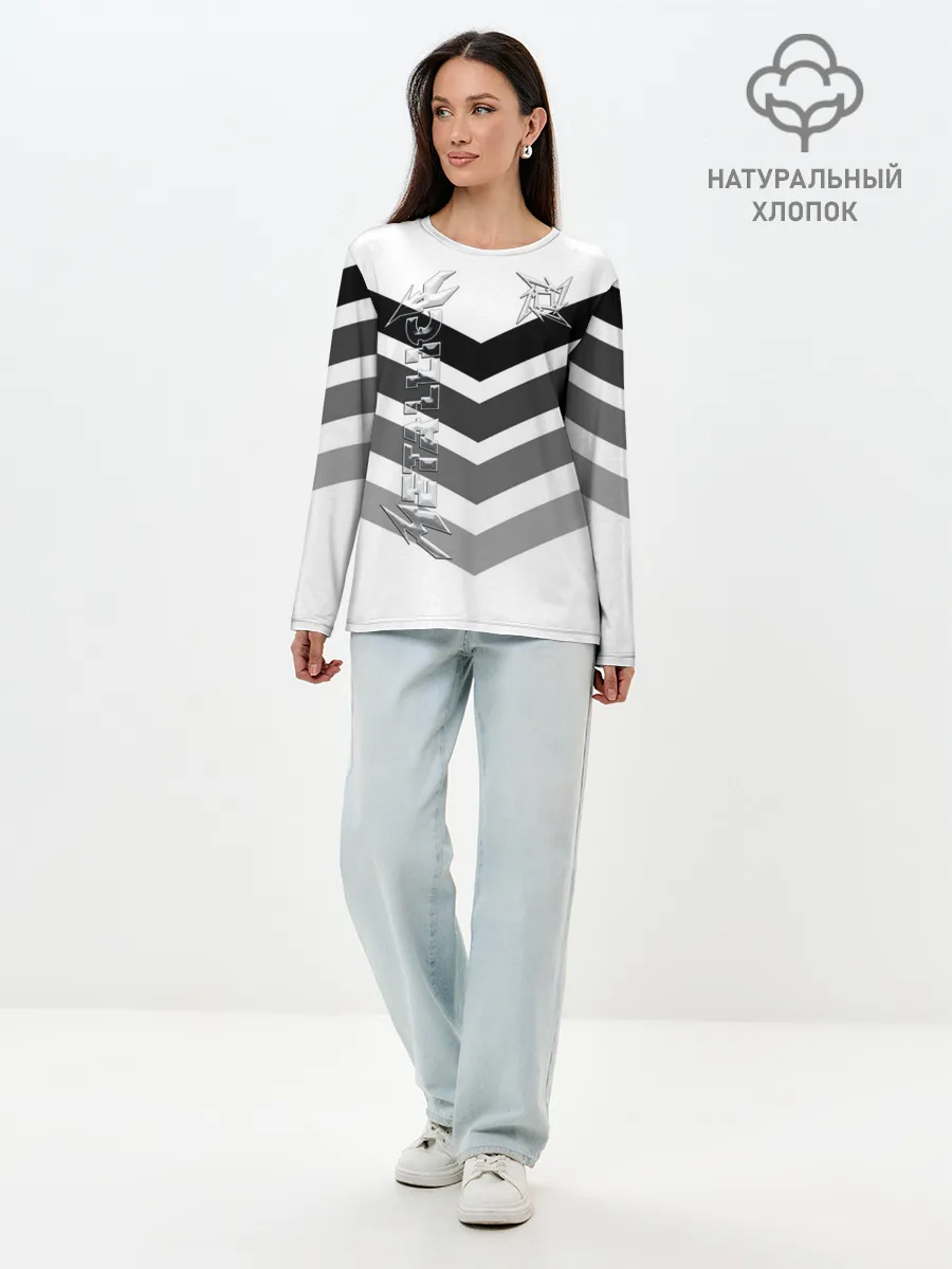 Лонгслив женский. Хлопок / Metallica