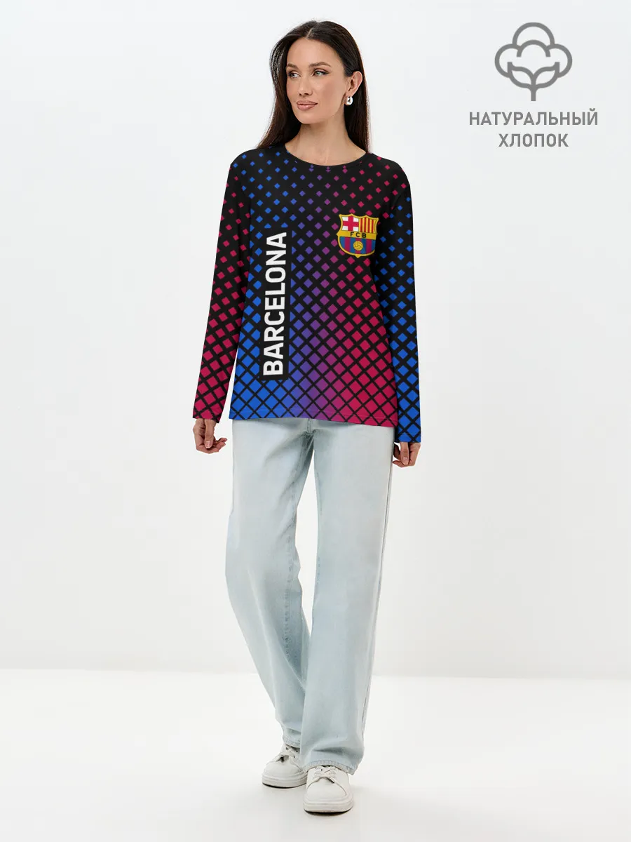 Лонгслив женский. Хлопок / BARCELONA