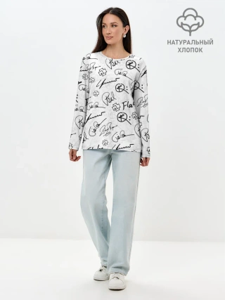 Лонгслив женский. Хлопок / RAMMSTEIN АВТОГРАФЫ