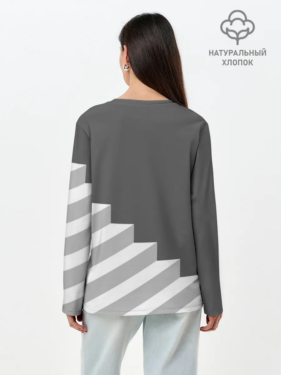 Лонгслив женский. Хлопок / ЪУЪ СЪУКА