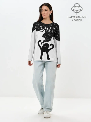 Лонгслив женский. Хлопок / ЪУЪ