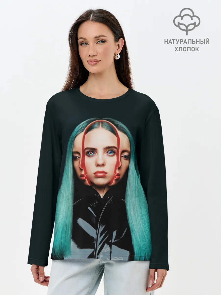 Лонгслив женский. Хлопок / BILLIE EILISH