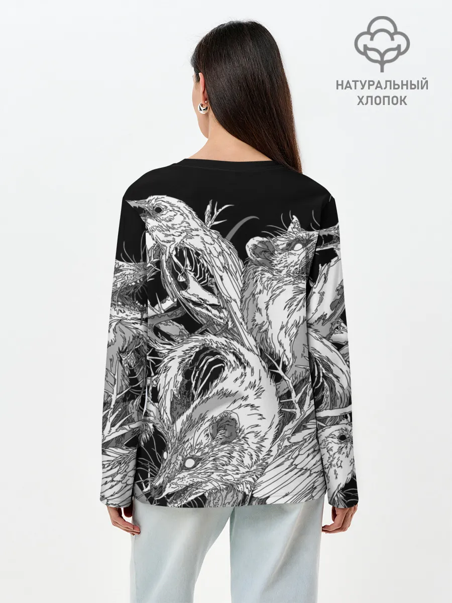 Лонгслив женский. Хлопок / Metallica