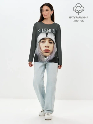 Лонгслив женский. Хлопок / BILLIE EILISH